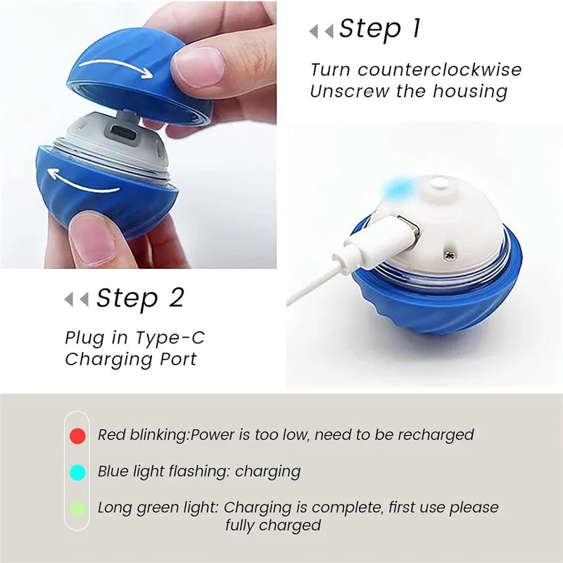 Lettuce Interactive Cat Toys Rolling Ball
